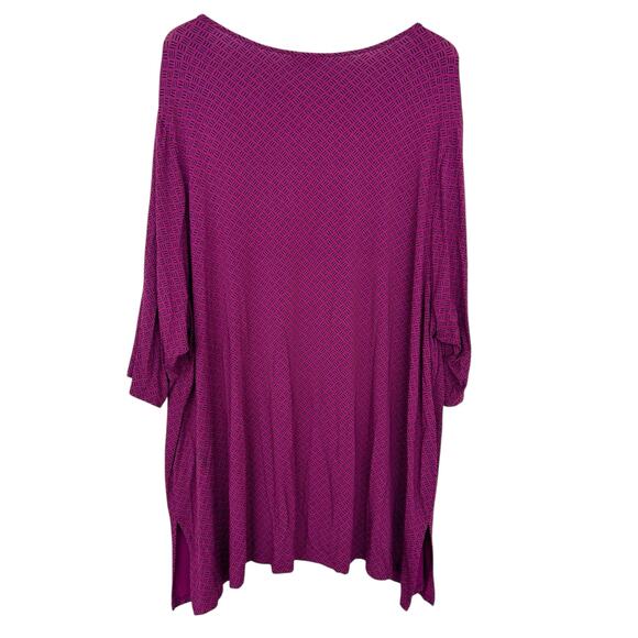 J. Jill Wearever Collection 3/4 Sleeve Tunic Shirt Sz 4X - Picture 4 of 4